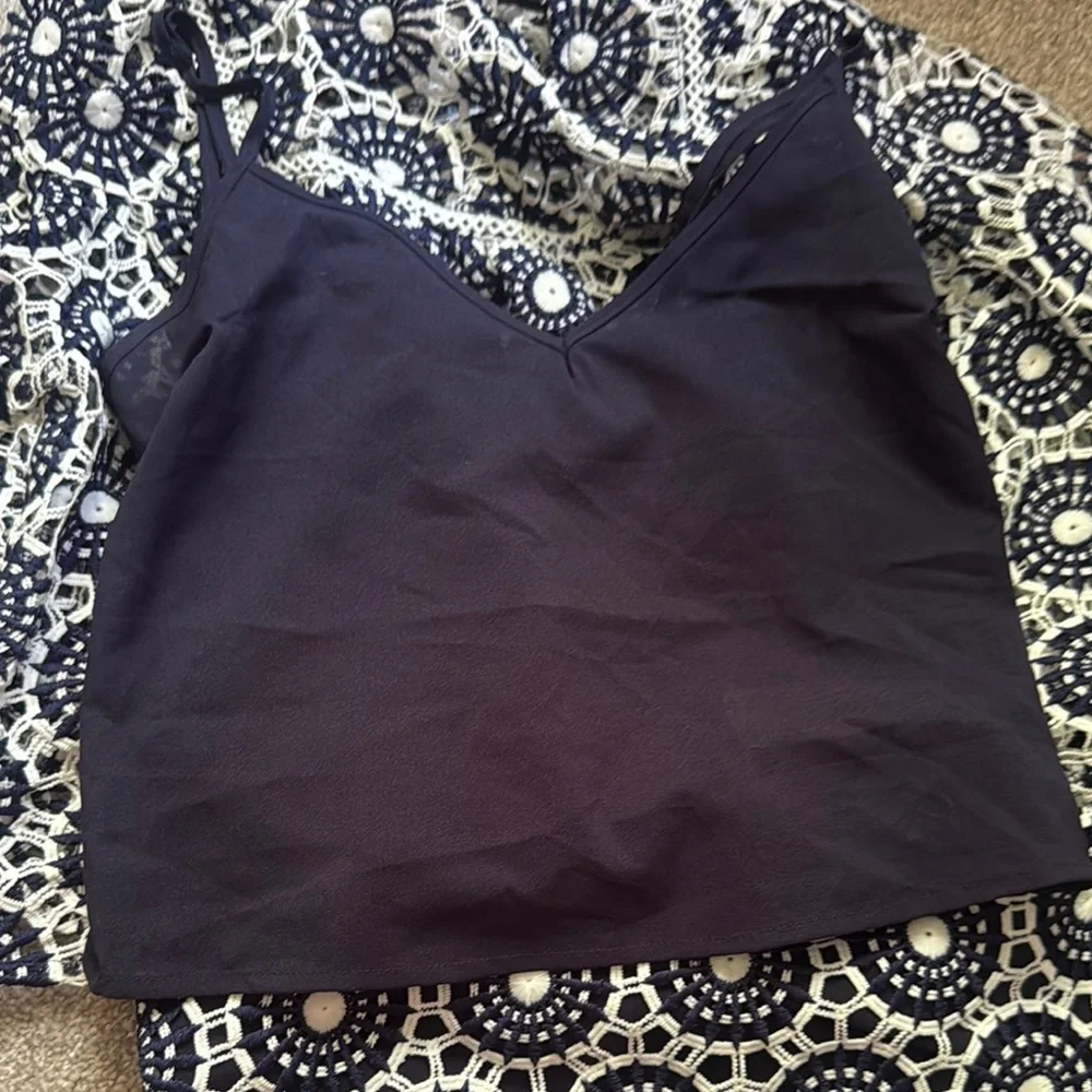 Anthropologie En Saison embroidered long sleeve crochet set. - Picture 5 of 5